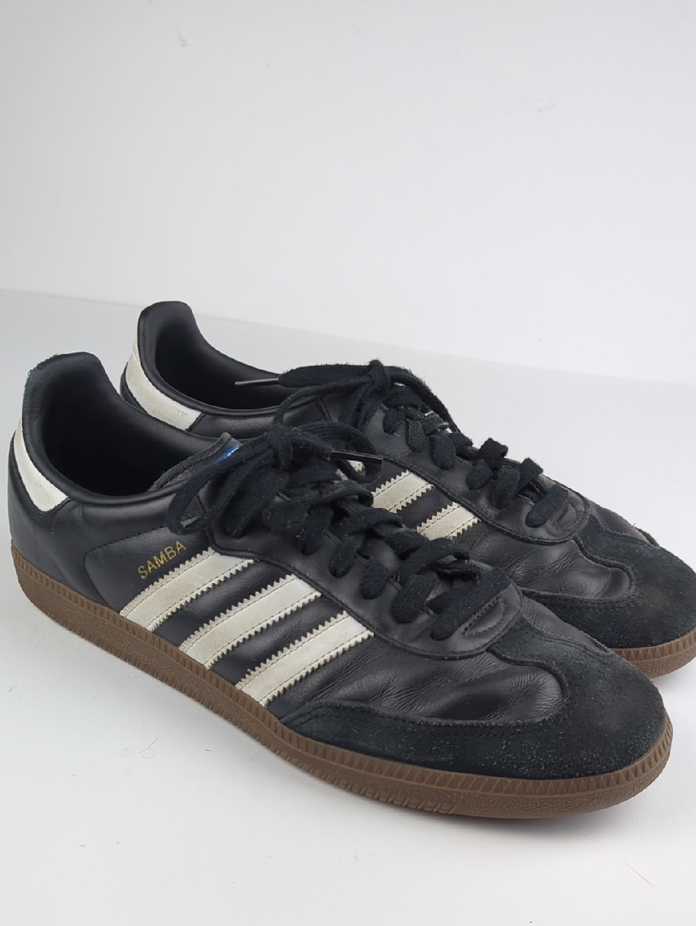 ADIDAS Samba OG Black Leather Gum Sole Men's Size 10